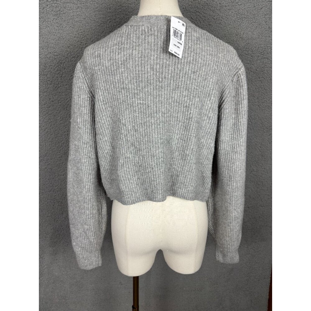 Madden Girl Women's Juniors' Bling Bow Long-Sleeve Ribbed Cardigan Large NWT's. - Picture 5 of 8